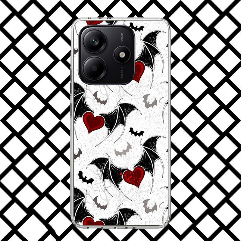 Gothic Vampire Scarlet Art Phone Case for Xiaomi Redmi Note 15 14 14S 13 12 12S 11 Pro Plus 11E 11T 11S 10S 5G Soft Cover Fundas