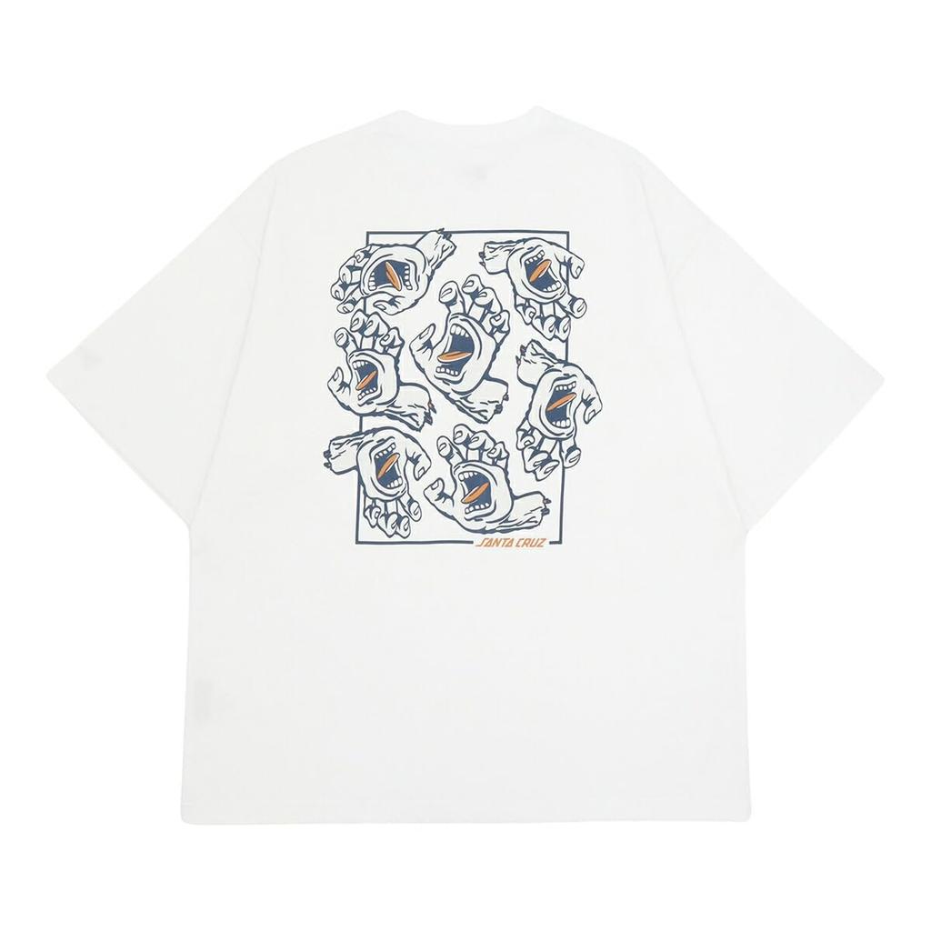 Short Sleeve Oversized SANTACRUZ Collaboration White S SS OS CT TEE SANTA CRUZ HAND WHI 14384105 NER36A9565 [New Era] T-Shirt