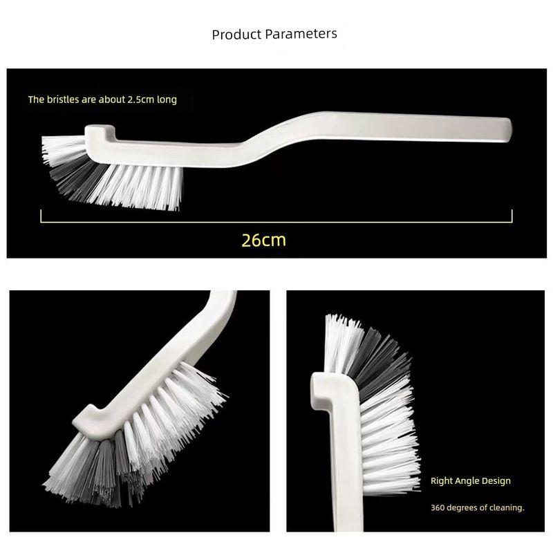 Clearance Sale on Genuine Universal Floor Scrubber Robot Water Tank Cleaning Brush, Multifunctional Long-Handle Cleaning Brush Ordinary Plastic White Handle Brush*1