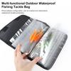 Plastic Baits Binder with Lure Bag Soft Worm Storage Pouch Water Resistant Bag Small Fishing Tackle Binder Bag