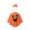 Halloween Pumpkin Cloak Set Kids Cute Funny Cape Kindergarten Party Stage Cosplay Outfit