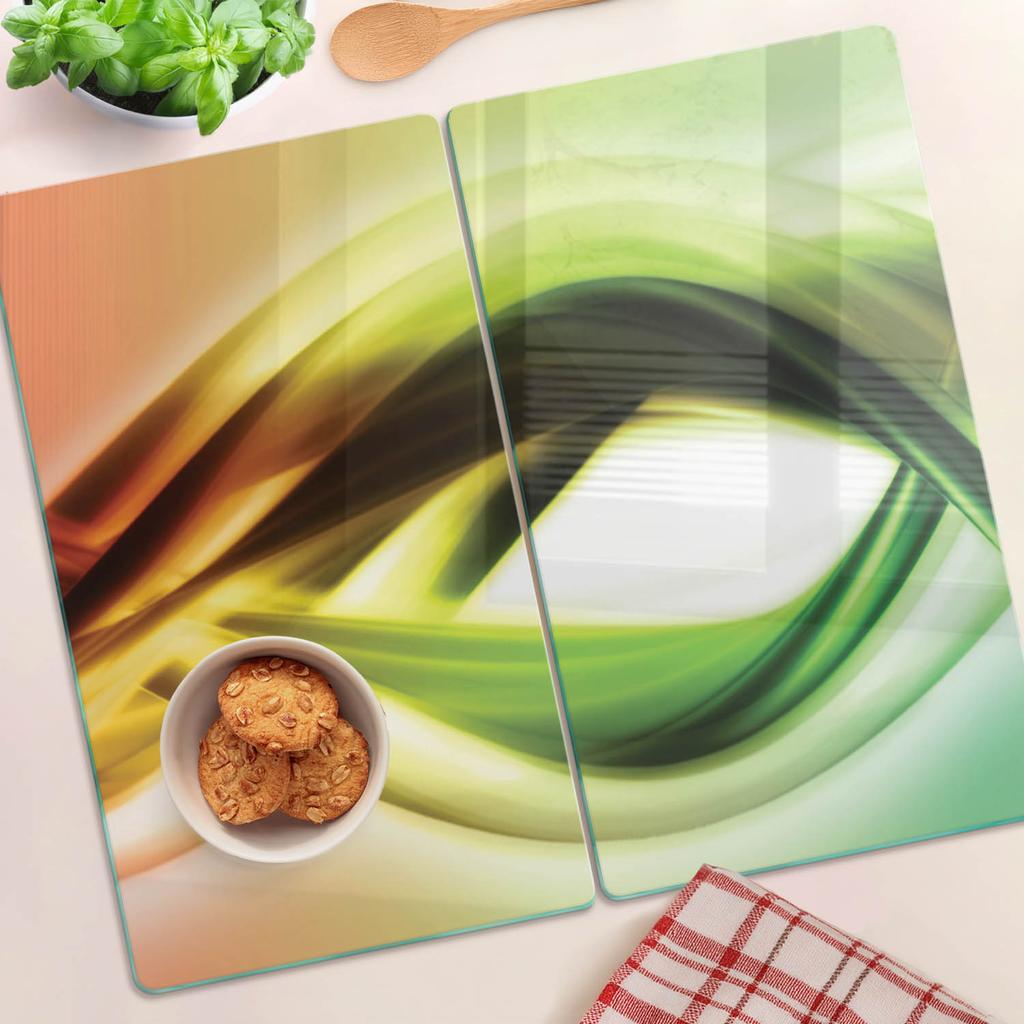 Deski Kuchenne Szklane Do Krojenia Z Grafiką Abstrakcyjne Oko 2X30X52 Cm