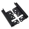 2pcs Stereo Mounting Bracket ABS Black DVD Player Din