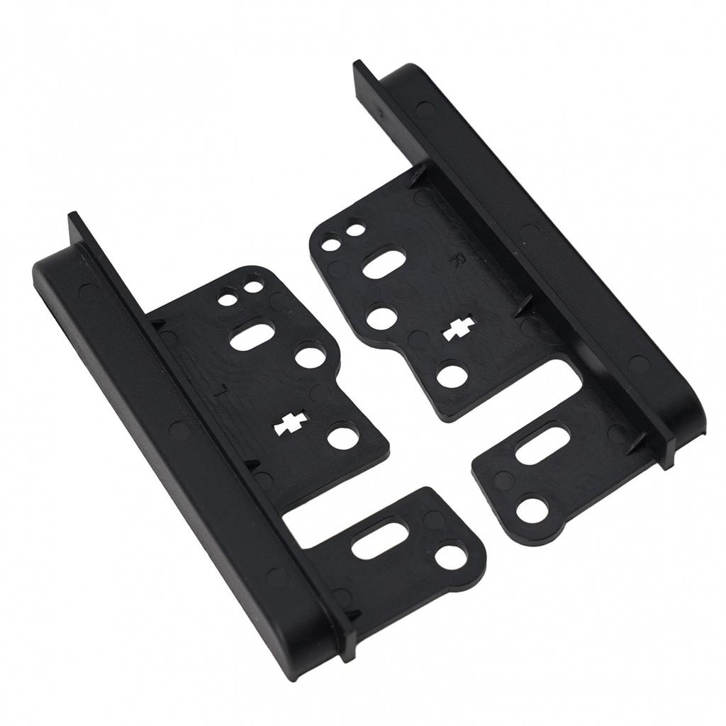 2pcs Stereo Mounting Bracket ABS Black DVD Player Din