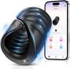 Electric Masturbator Trainer Vibrator App Control Masturbating Men with 9 Vibration Modes 2 In 1 Sex Toy Glans Stimulator Sex Toy for Men Couples