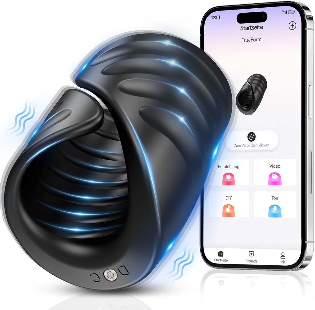 Electric Masturbator Trainer Vibrator App Control Masturbating Men with 9 Vibration Modes 2 In 1 Sex Toy Glans Stimulator Sex Toy for Men Couples