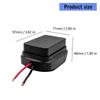 2pcs DIY Adapter Power Tool Accessories Battery Adapter With Wire Connector Discharge Port Output Dock Power Connector