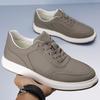 Winter Men's Casual Shoes Trend Sneakers 2024 Lace-up Genuine Leather Sneaker Men Shoes Flat Soft Sole with Fur Warm Shoe