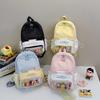 Schoolbag New Pain Bag Backpack Female Cute Large Capacity Middle and High School Students Transparent Schoolbag Girl Nylon Backpack