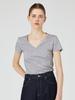 YJACK W_Thin Jersey V-Neck Short Sleeve T-Shirt Ljt1917