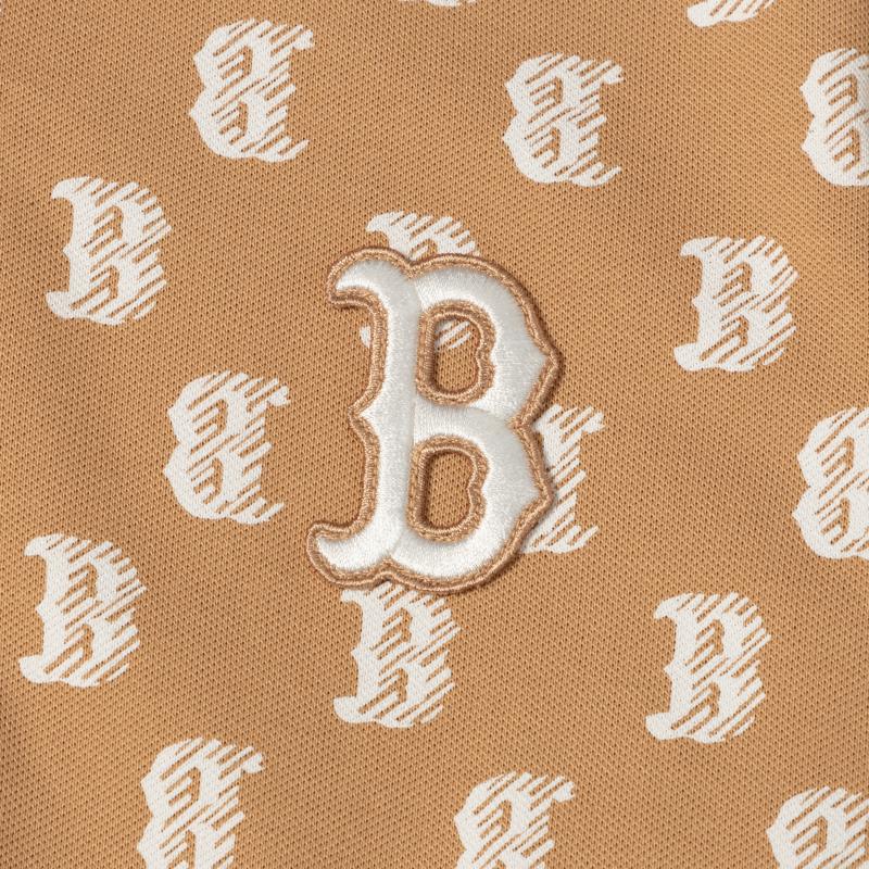 New MLB Short Sleeved Dress Women's Khaki 3FOPM0143-43CAL