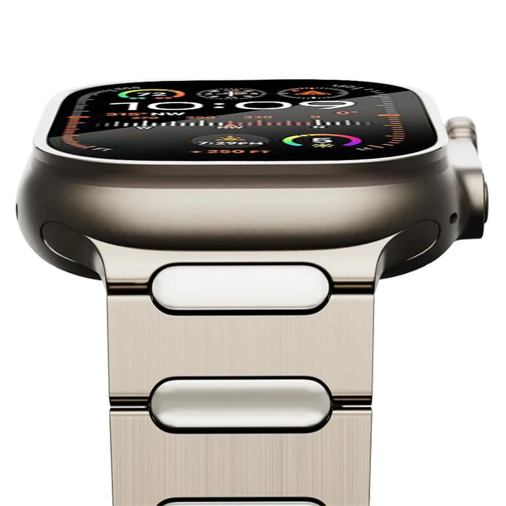 Für Apple Watch 10 46 mm/Ultra 2/Ultra 49 mm/9 8 7 45 mm/SE (2023) SE (2022) SE 6 5 4 44mm/3 2 1 42mm Titanlegierung Armband