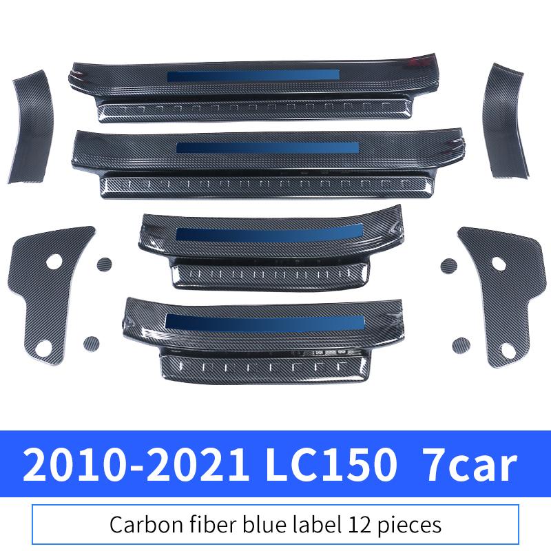 For Toyota Land Cruiser Prado 150 Lc150 Fj150 2010-2023 Tuning Interior Decoration Accessories Stainless Steel Threshold Panel