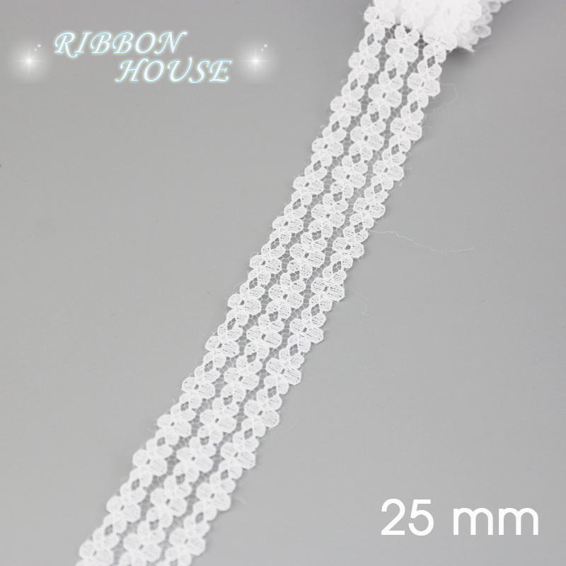 (5 Yards/roll) White Lace Ribbon Fabric Webbing Decoration Lovely Gift Packing Polyester Material