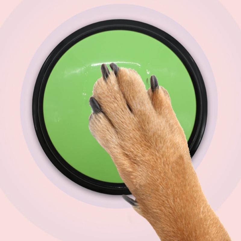 New Dog Toys Funny Dog Recordable Pet Toys Travel Talking Pet Starters Pet Speaking Buttons Portable Cute Pet Supplies