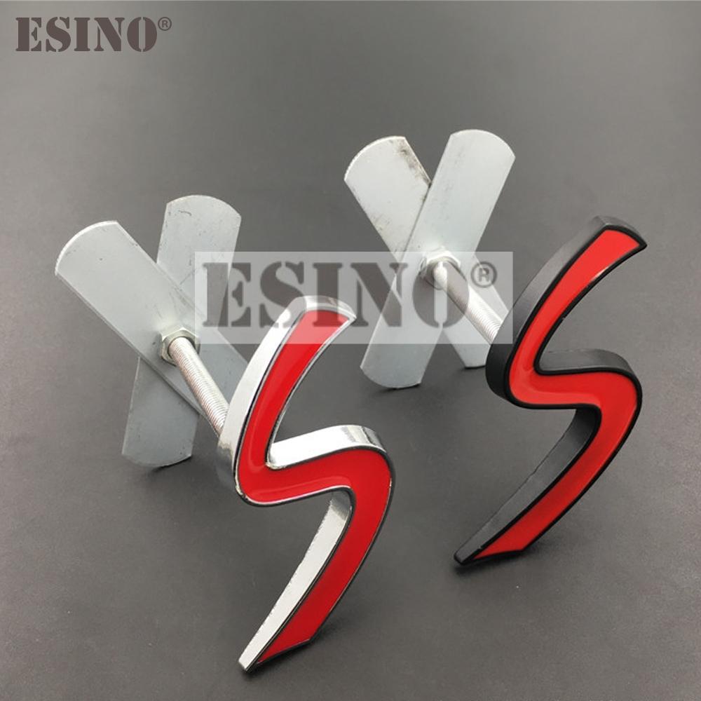 Neues Auto Styling 3D Metall Chrom Zinklegierung S Emblem Auto Frontgrill Abzeichen Auto Zubehör