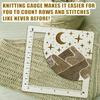 Wooden DIY Knitting Board with Stitch Markers - Square Handcrafted Yarn Tool for Weaving Art, Durable Craft Gift Set