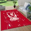 Liverpool Football Club Flanellmuster Quadratischer Teppich, Läufer, Teppich für Wohnzimmer Schlafzimmer Sofa Spielzimmer Dekor, Rutschfeste Fußmatte