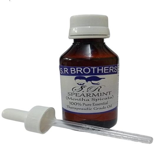 

S.R Brothers Spearmint (Mentha Spicata) Pure & Natural Therapeutic Grade Essential Oil Plastic with Dropper 10 ml