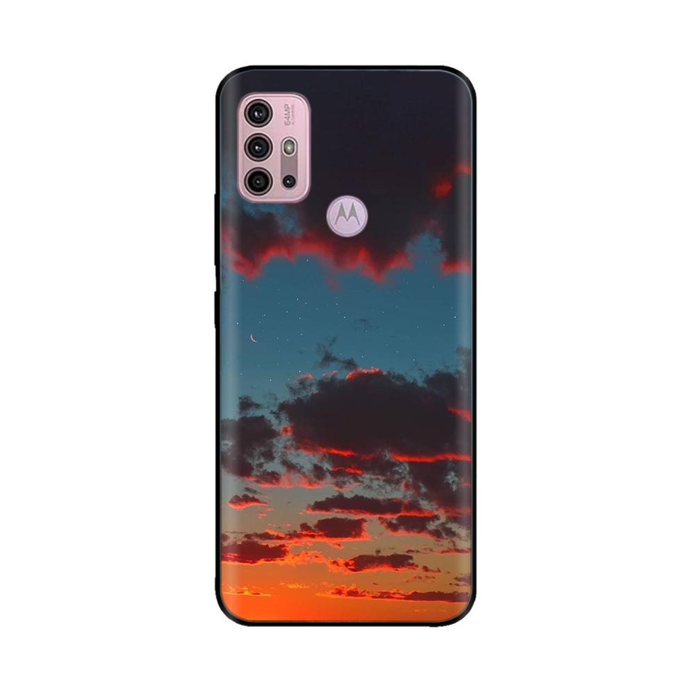 For Motorola Moto G20 Case XT2128-1 XT2128-2 Cover Cute Cartoon Painted Soft Silicone Phone Case For Moto G10 G30 G20 G60 Capa