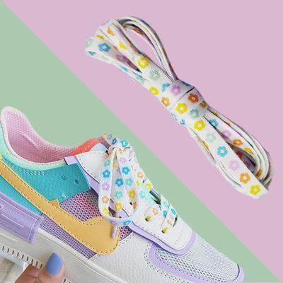 Trendy DIY Double-Sided Floral Shoelaces for Adults & Kids