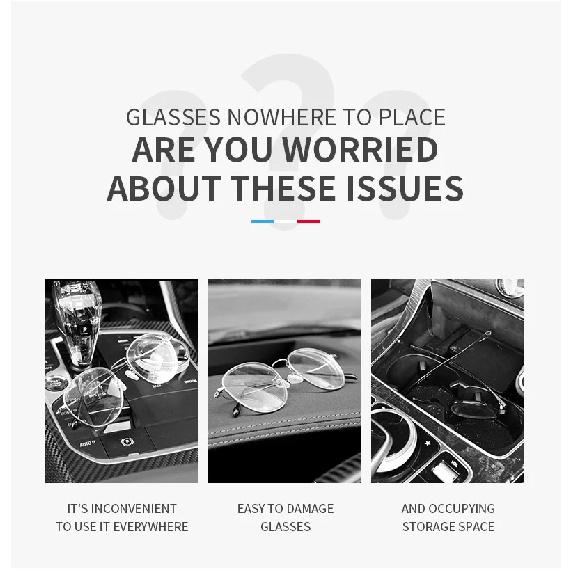 New Car Glasses Box Portable Car Glasses Frame Car Driving Glasses Frame Glasses Box Sunshade Glasses Auto Interior Accessories