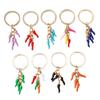 Creative Chili Shaped Keychain Alloy Key Ring Decorative Accessory Wallet Car Hanging Pendant For Bags Gifts