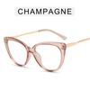 Blue Light Glasses Women Fashion Cat Eye Glasses Transparent Female Vintage Anti Fatigue Computer Eyeglasses Men Plain Glasses