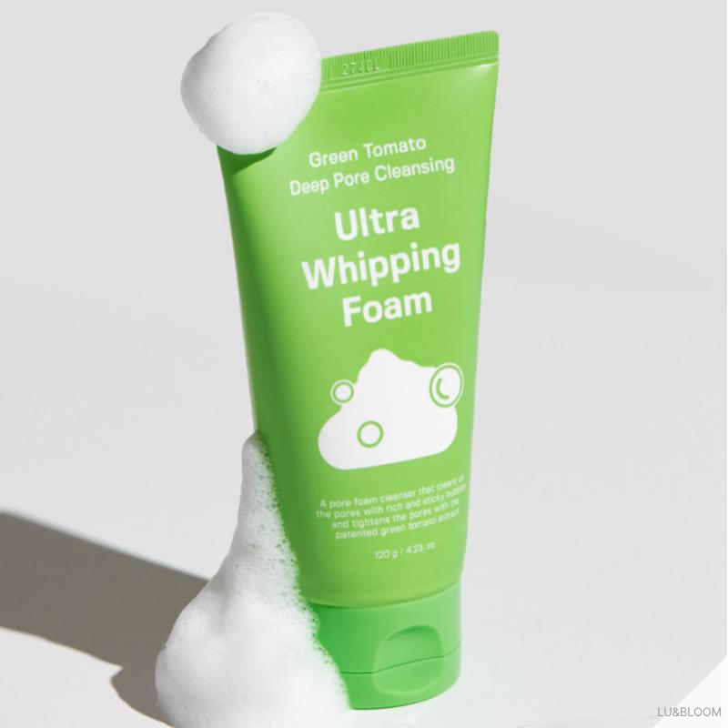 Sungboon Editor Green Tomato Deep Pore Cleansing Ultra Whipping Foam 120g (+Free gift)