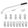 Automobile Engine Belt Adjustment Wrench 15-Piece Set Pulley Special Tools Idler Belt Tension Wrench for Vehicle Maintenance