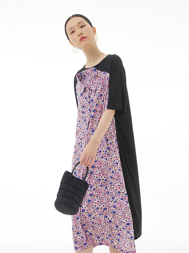 Xitao False Two Pieces Print Dress WMD6336