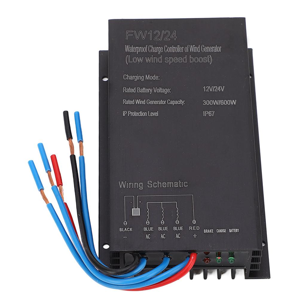Wind Turbine Controller Wind Power Generator MPPT Charging Controller 12V 24V IP67 Waterproof