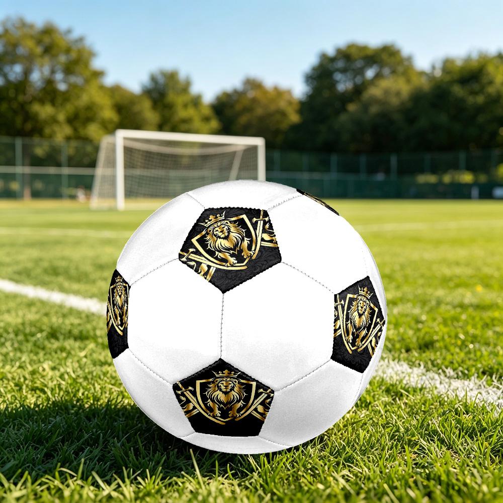 1PC Royal Lion Crest Soccer Ball Size 5 Football Machine Sewn Indoor/Outdoor Universal Football S6