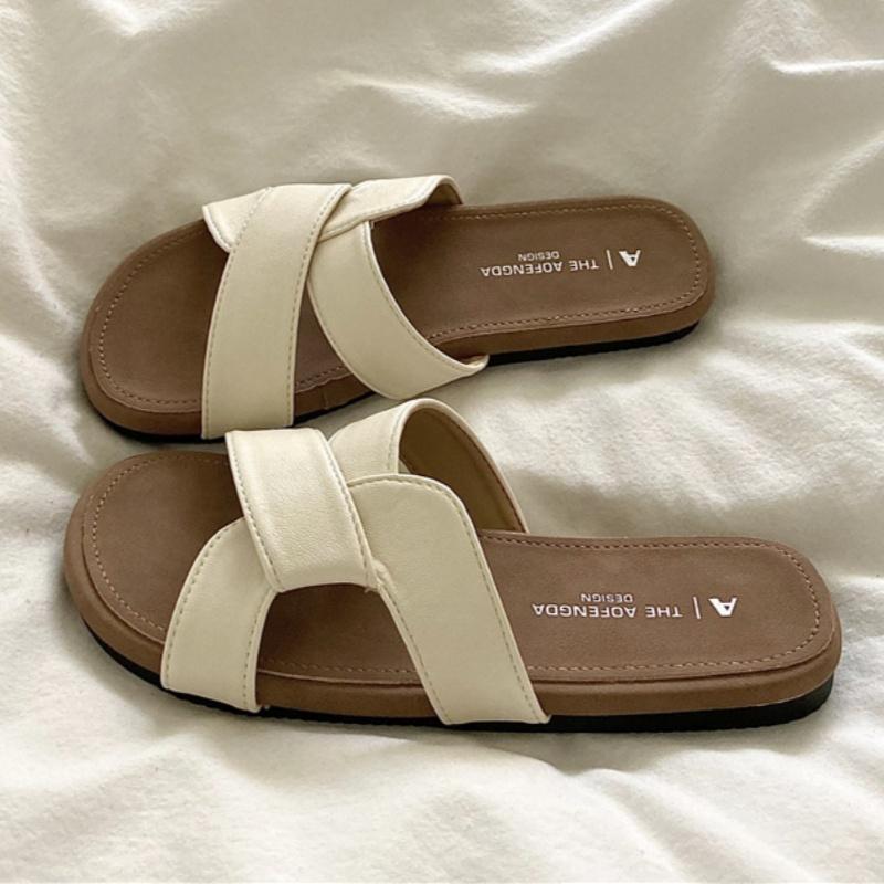 Fashion Designer Woman Flat Slippers Luxury Designer Sandals Casual Bottom Slippers Summer Women Sandals New Shoes for Women