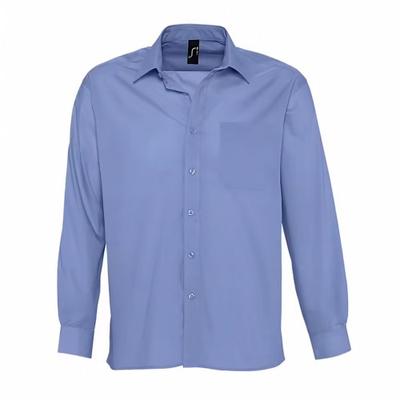 Herren Baltimore Poplin Langarmhemd