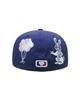 THEMUSEUMVISITOR Rabbit Embroidery Cap (Blue)
