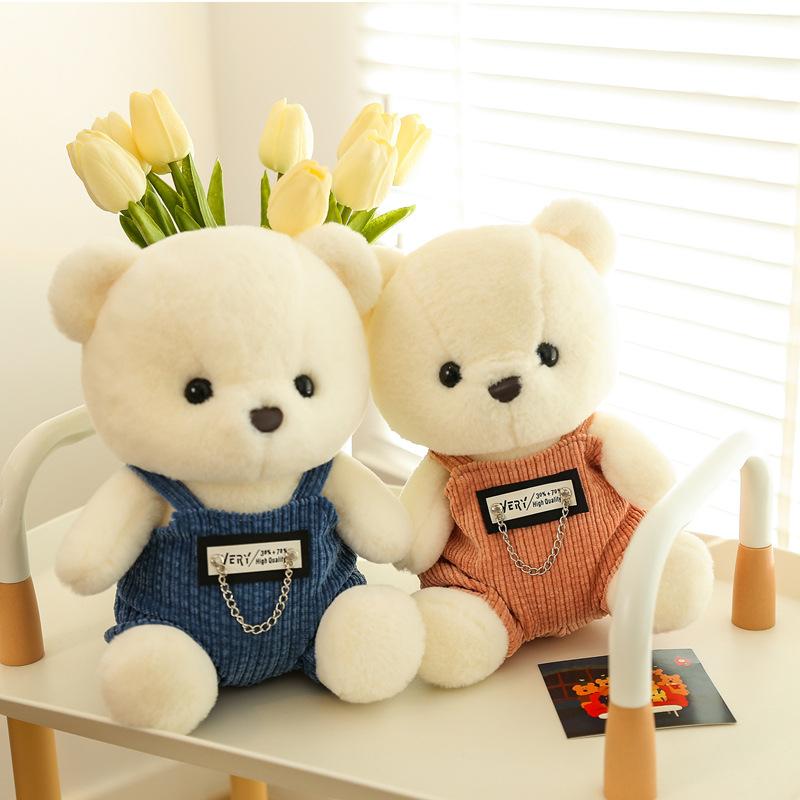 Strap Cool Bear Plush Teddy Bear Doll Scratch Doll Valentine's Day Gift Children's Birthday