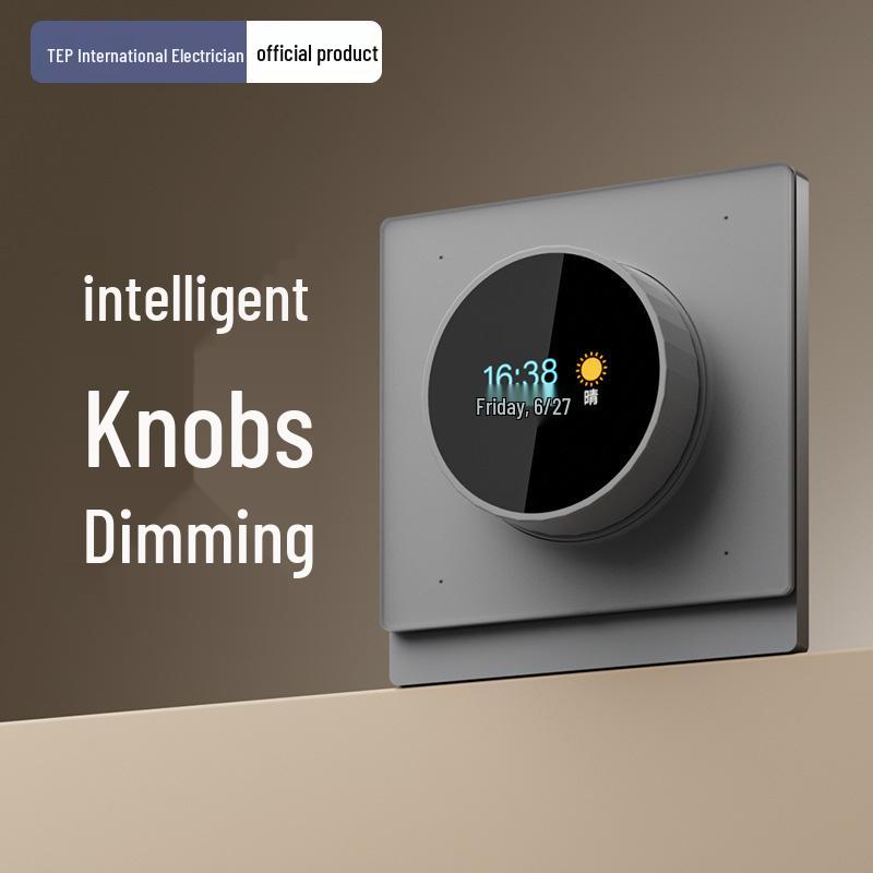 Ultra-Thin Dual Control Smart Switch with Bluetooth, WiFi 2.0, Voice & Mobile App Connectivity, Compatible with Mijia