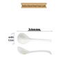 Abay Ceramic Long-Handle Swan Soup Spoons (Set of 2)