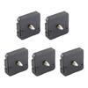 5Pcs Durable Plastic Clock Movement Black 5.6 x 5.6 x 1.6cm 2188 Movement Clock Replacement Parts Clock Repair
