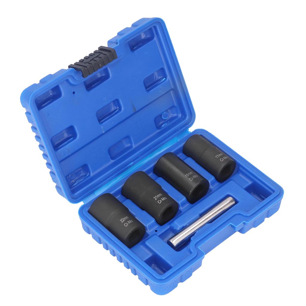 5Pcs Nut Remover Twist Socket Lug Bolt Extractor Removal Tool Set Kit for Maintenance