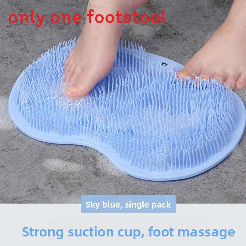 Silicone Foot Scrubber Massager Bath Mat With Nonslip Suction For Home Use