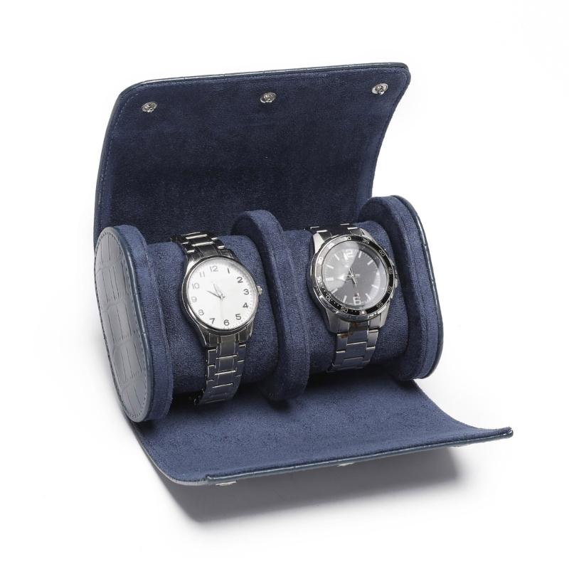 1/2/3 Slot Travel Watch Case Scartchproof Watch Box Organizer PU Leather for Wristwatch Jewelry Display Commercial Gift