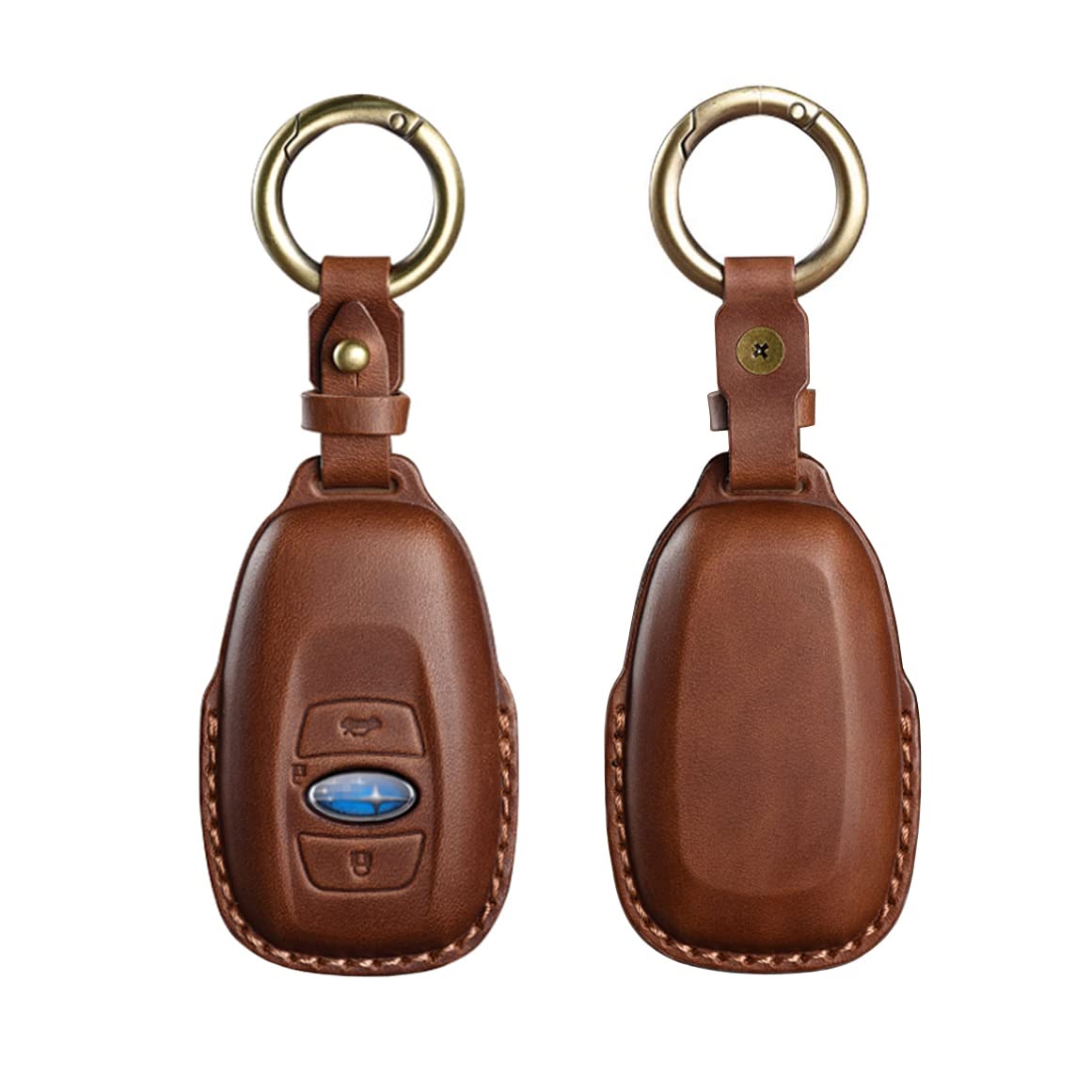 

[JOBON] BH-store Чехол для смарт-ключа для автомобилей, Замена, Подходит для Subaru, Высокое качество, Кожа коровы, single