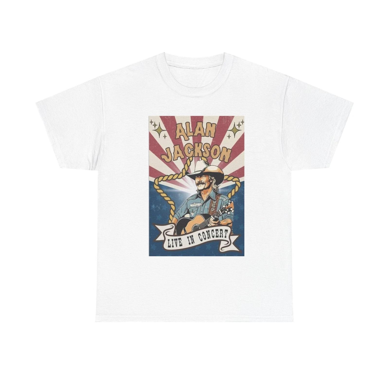 Men s and Women s T-shirts Alan Jackson Graphic S