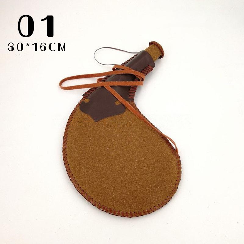

Portable Retro Leather Hip Flask Handmade Boat Wine Bag Traditional Crafts Water Whisky Alcohol Bottle Outdoor Drinkware Prop