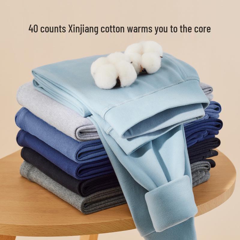 Colanți termici din bumbac 100% pentru bărbați 2025: Strat de bază ușor, mulat, pentru toamnă și iarnă