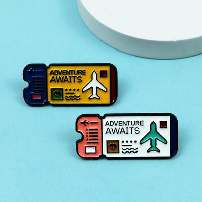 Creative Airplane Brooch: Cute Cartoon Plane Badge for Backpack Decoration
