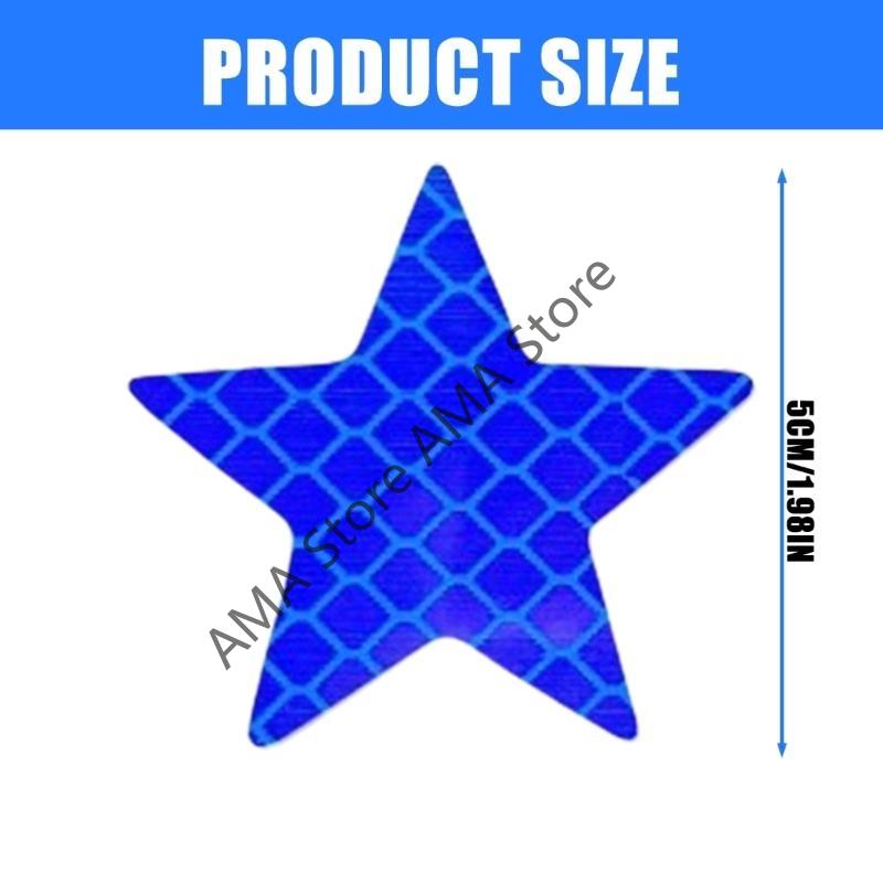 X7JF Reflective Star Decals for Car and Bikes Stylish Color for Enhanced Night Safety