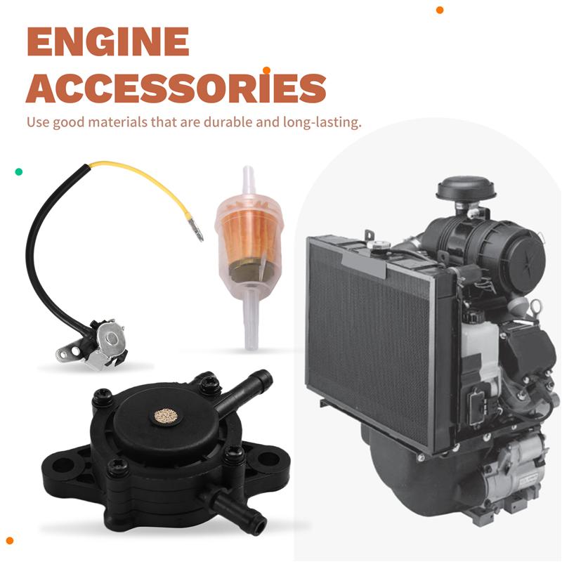 Durable-Fuel Solenoid Replacement Kit For Kohler Models 24-757-01-S 2475701S CH18-CH25 CH620-CH740 CV20 CV640